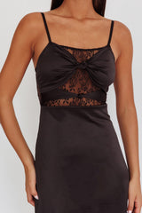 Wyatt Lace Twish Bust Maxi Dress Black