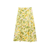 Z2025 New Sling Linen-Blend Printed Short Coat Skirt Set 8351039 8351038 HZ1208