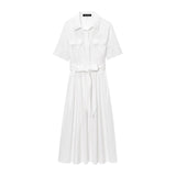 Z2025 Spring New Temperament French Style Thin Temperament Goddess Fan Shirt Skirt 2640360 HZ1208