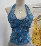 Real-Pat On-Tlap Sling Sling Sleeve Sleeveless Coat With Chest Pad Crumb Lace Hanging Back Sleeveless Top 9263 HZ1208