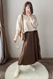 Spring And Autumn 2025 New 100-Fold Organ Half-Dress Hot Soft Half-Dress Ins HZ1208