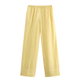 Summer New Striped Casual Loose Shirt 3217253 Pants 6929414 HZ1208