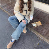 New Women's French-Style Medard Vintage Fur Jacket Coat HZ1208