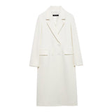 Autumn New Blended Double-Dbutled Long Coat 9231756 HZ1208