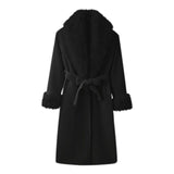 Women's Clothing Temperament Commuting With Belt Long Denim Wind Coat HZ1208