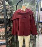 Explosion New Women's Clothing With Asymmetric Scarf Short Knitted Coat HZ1208