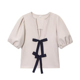 Z Spring New Women's Street Fashion Cotton Bow Tie With Striped Hoodie 1165057 HZ1208