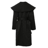 25 Autumn And Winter Heavy Industry Embroidery Cotton Loose Plate Cape Wind Coat Cotton Coat 1705 HZ1208