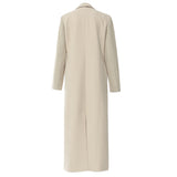 25 New Bump Color Splicing British Wind High Street In The Long Suit Wind Coat Woman 1756 HZ1208