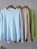2025 Autumn And Winter New Hot Round-Neck Sweater Women's Card With Loose Knitting Top HZ1208