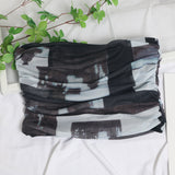 Sweet Cool Hottie Ultra-Short Umbilical Wrap Chest Sleeveless Coat Yarn Folding Tie Dye Chest Tight Waistcoat 8852 HZ1208
