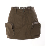 25 New Locomotive Three-Dimensional Pocket Personality Skirt Short Skirt 5 Color Optional 1651 HZ1208