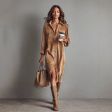 2025 Summer Explosion Solid Color Sling Dress Card Coat Dress Dress Two-Piece HZ1208