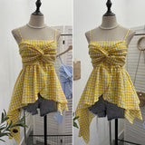 Stupid Irregular Skirt Sling Sling Sling Vest Bohemian Holiday Hottie Sleeveless Top 9223 HZ1208