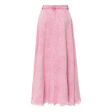 25 New Heavy-Work Washing Denim Long Skirt Personality 1664 HZ1208