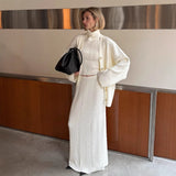 Small Personality Out-To-Shoulder Design Work-In-Sense Dress Women's Summer High-End Zipper (Including Belt) HZ1208