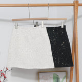 Liliang Coarse Flowers, Half-Dress Women's New High-Rise Thin A-Worded And Light-Resistant Short Skirt 8997 HZ1208