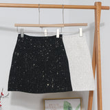 Liliang Coarse Flowers, Half-Dress Women's New High-Rise Thin A-Worded And Light-Resistant Short Skirt 8997 HZ1208