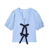 Z Spring New Women's Street Fashion Cotton Bow Tie With Striped Hoodie 1165057 HZ1208