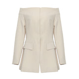 24 Autumn And Winter New Shoulder Personality Zipper Dark Buckle Short Coat Female 1762 HZ1208