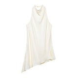 Summer New Silk-Sense Wistry Hanging Neck Top 2754253 Wide Leg Pants 2706253 HZ1208