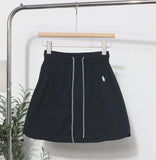 Design-Sensitive Niche Dress Half-Dress Woman Tight Waist A Trouser Skirt Open Fork Quick Dry Casual Skirt 8183 HZ1208