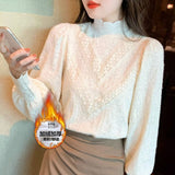 Cotton 2025 Spring And Autumn Dress Gentle Wind Folded On The Coat Soft Milk Blue Loose Thin Casual Ocean Shirt Woman HZ1208