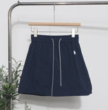 Design-Sensitive Niche Dress Half-Dress Woman Tight Waist A Trouser Skirt Open Fork Quick Dry Casual Skirt 8183 HZ1208