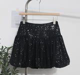 Ballet Style Glide Half-Dress Lumbar Buds Small Black Dress Anti-Light A Word Umbrella Skirt 8295 HZ1208