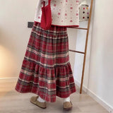 Grinding Blue Plaid Long-Sleeved Shirt Coat Women 2025 Spring And Autumn New French Retro Temperament Top Design Sense HZ1208