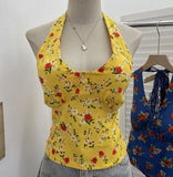 Real-Pat On-Tlap Sling Sling Sleeve Sleeveless Coat With Chest Pad Crumb Lace Hanging Back Sleeveless Top 9263 HZ1208