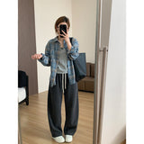 Grinding Blue Plaid Long-Sleeved Shirt Coat Women 2025 Spring And Autumn New French Retro Temperament Top Design Sense HZ1208