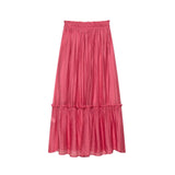 Summer New Wrinkles Effect Short Coat 5029084645 Skirt 5029085645 HZ1208