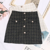 Small Fragrant A-Dress Dress Girl 2025 Autumn And Winter Silver Silk High-Waisted Lattice In Super Fire Bag Hip Skirt 8891 HZ1208
