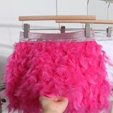 Real Shooting Feather Dress Small Pony Short Skirt Birthday Dress Dress Princess Short Dress 9022 HZ1208