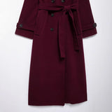 Autumn New Classic British Hair This Double Buckle Wind Coat Coat HZ1208