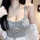 Small Strapping Thighs With Tying Hairs Sling Women's Summer Wear Design High-Waist Short Ins Super Fire Coat HZ1208