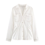 Summer New Round Collar Button Temperament Gentle Short-Sleeved Coat 6427101 HZ1208