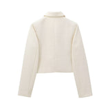 2025 Women's Butterfly Buttonds Textured Coat 1382 HZ1208