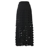 25 New Petal Three-Dimensional Burning Double Flowing Half-Dress Skirt Short Skirt Female 1731 HZ1208