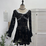 Ballet Style Glide Half-Dress Lumbar Buds Small Black Dress Anti-Light A Word Umbrella Skirt 8295 HZ1208