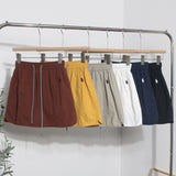 Design-Sensitive Niche Dress Half-Dress Woman Tight Waist A Trouser Skirt Open Fork Quick Dry Casual Skirt 8183 HZ1208