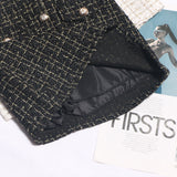 Small Fragrant A-Dress Dress Girl 2025 Autumn And Winter Silver Silk High-Waisted Lattice In Super Fire Bag Hip Skirt 8891 HZ1208