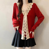 Autumn/Winter 2025 New Retro Buckle Design High-Necked Ladies Knitted Cardigan Pure Color Ocean Sweater Fashion HZ1208