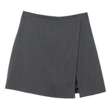 Irregular A-Word Fork High-Waist Skirt Short Skirt Women's Korean Dress Dress Dress 8872 HZ1208