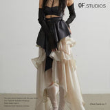 25 Spring And Summer New Bling Bling Tight Waist Fluffy Cake Skirt Individual Women's Wear Anti-Walking 1808 HZ1208