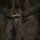 Women's Clothing New Temperament Collar Imitation Fur Medium And Long Coat HZ1208