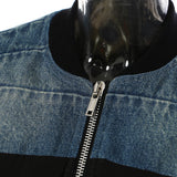 25 New Denim Washing Splicing Personality Cotton Coat 1623 HZ1208