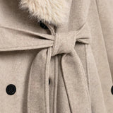 Women's Clothing Temperament 100 With Belt And Hair Tie Coat HZ1208