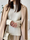 2025 Autumn And Winter New Hot Round-Neck Sweater Women's Card With Loose Knitting Top HZ1208